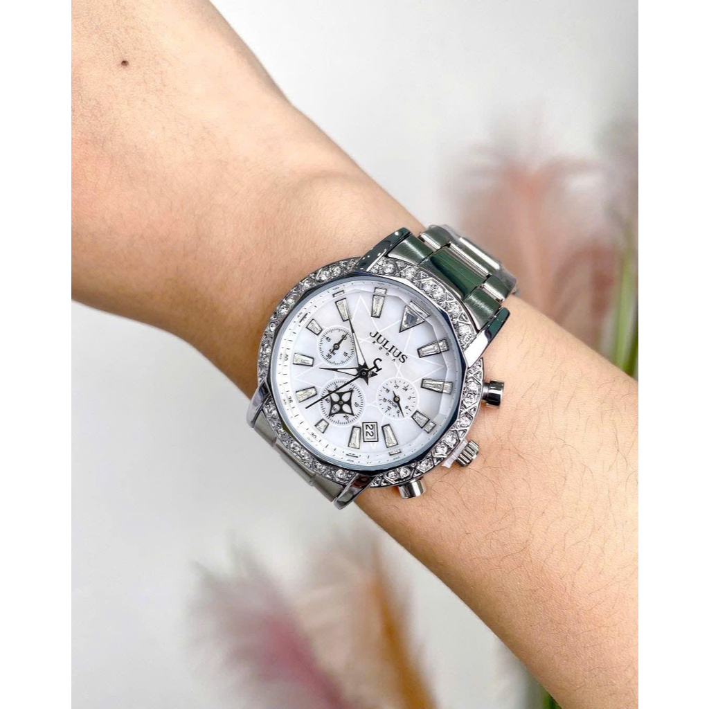 Đồng Hồ Nữ JA-1530 Julius Hàn Quốc Dây Thép (3 Màu