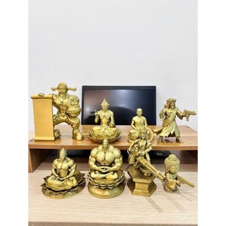 Bộ Tượng Nhân Vật Hài Hước Mạ Vàng – Decor Nghệ Thuật Độc Lạ, Trang Trí Bàn Làm Việc