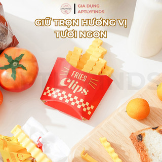 Bộ 12 Kẹp Miệng Túi Hình Khoai Tây APTLYFINDS Kẹp Miệng Túi Bánh Snack, Có Nam Châm Hít Tủ Lạnh