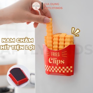 Bộ 12 Kẹp Miệng Túi Hình Khoai Tây APTLYFINDS Kẹp Miệng Túi Bánh Snack, Có Nam Châm Hít Tủ Lạnh