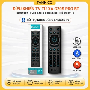 Remote Điều Khiển Giọng Nói G20S Pro BT – Bluetooth 5.0 + 2.4G, Con Trỏ Bay, Đèn Nền, Học Lệnh IR
