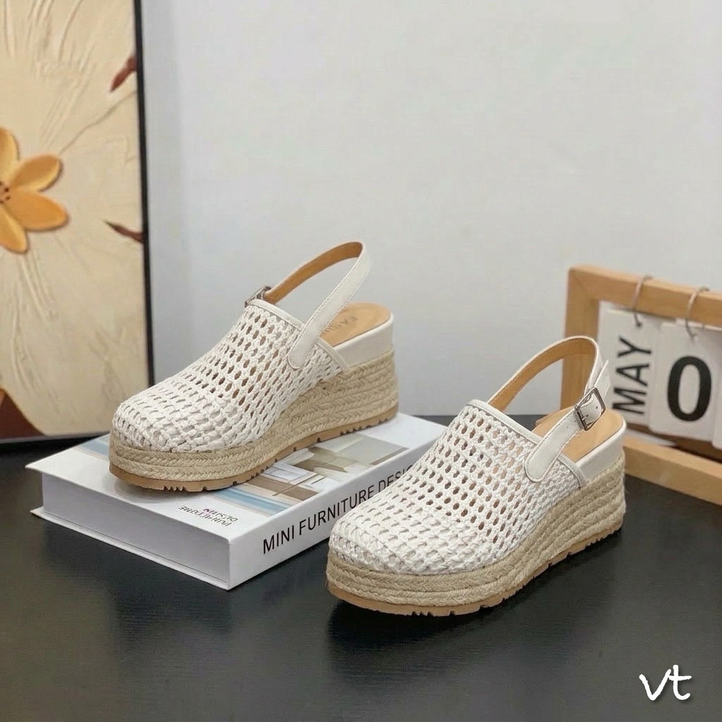 ☘ ☘    Sandal xuồng cói