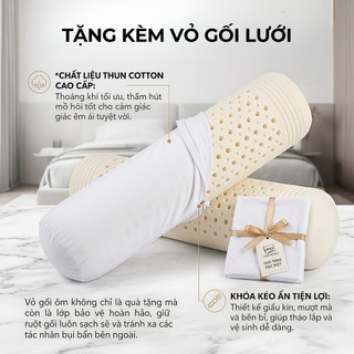 Ruột gối ôm Memory foam massage thế hệ mới M2T BEDDING Kích thước 30x90cm - êm ái, đàn hồi