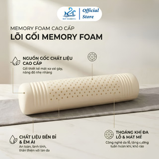 Ruột gối ôm Memory foam massage thế hệ mới M2T BEDDING Kích thước 30x90cm - êm ái, đàn hồi