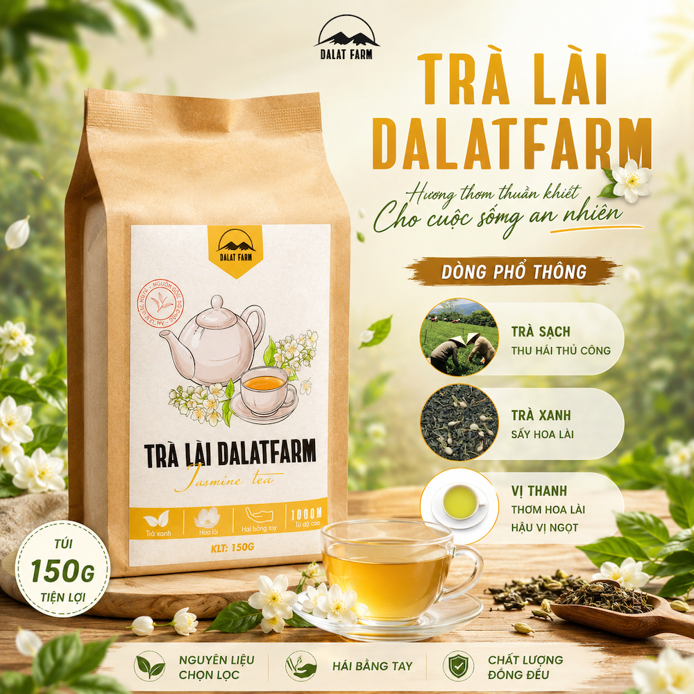 Trà Lài DalatFarm - Túi 150g