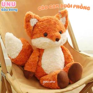 Gấu Bông Cáo Cam Đuôi Phồng Nhiều Size Lông Xù, Đáng Yêu, Gấu Bông Sinh Nhật