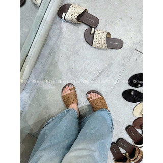 Dép Chấm Bi Xỏ Ngón Hàng Nhập QC Fullbox/Mieo Shoes D3247 D3248