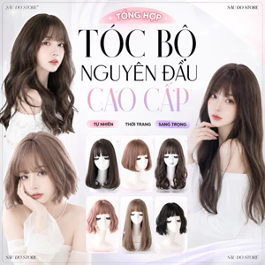 Tóc Bộ Nguyên Đầu Cao Cấp - Tóc Giả Nữ Tự Nhiên Như Thật