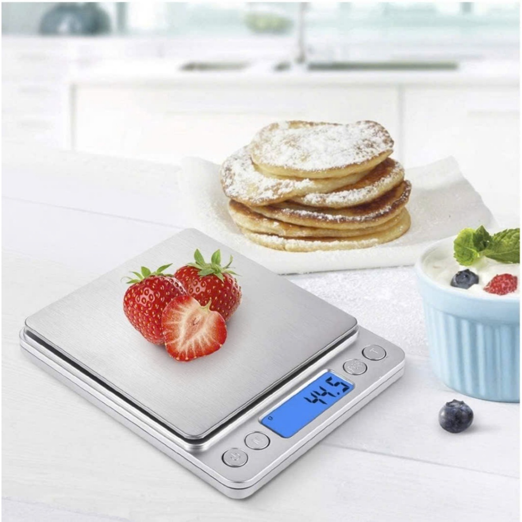 Cân Tiểu Ly Điện Tử I2000 1000G Độ Chia 0.01G Màn Hình Lcd Tiện Dụng