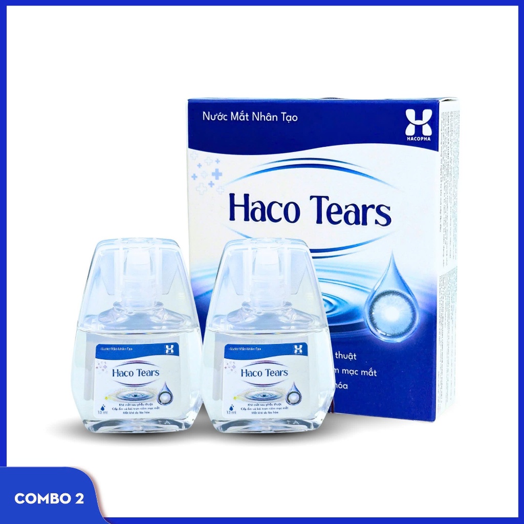 Nước Mắt Nhân Tạo HACO TEARS - chai 13ml - nhỏ mắt , dưỡng ẩm mắt khô lão hóa, cấp ẩm & bôi trơn niêm mạc