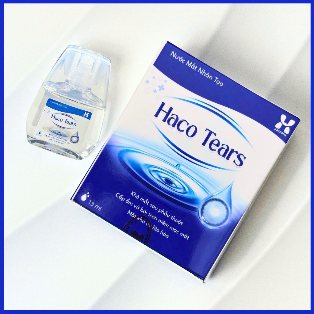 Nước Mắt Nhân Tạo HACO TEARS - chai 13ml - nhỏ mắt , dưỡng ẩm mắt khô lão hóa, cấp ẩm & bôi trơn niêm mạc