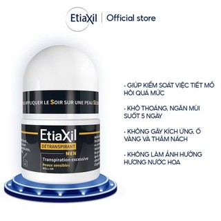 Lăn Khử Mùi Etiaxil Men 15ml: Giải Pháp Hiệu Quả Ngăn Đổ Mồ Hôi Dành Cho Nam