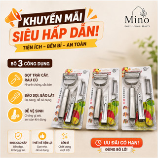 Dụng Cụ Gọt Bào Rau Củ Inox Đa Năng – Dao Gọt Vỏ, Dao Bào Sợi, Dao Tỉa Trái Cây