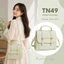 TN49 - Túi Xách Nữ Đeo Chéo Kèm Quai Xách Da PU Cao Cấp, Túi Hộp Vintage Khóa Nam Châm Phong Cách Hàn Quốc Thanh Lịch