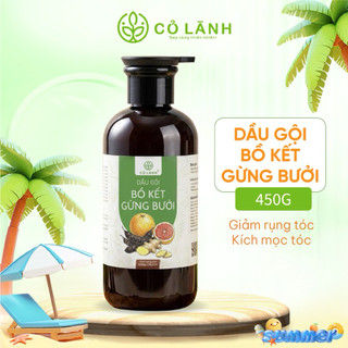 Dầu Gội Bồ Kết Gừng Bưởi Cỏ Lành - 450g (500ml) - Dưỡng Tóc Chắc Khỏe - Cấp Ẩm Dưỡng Tóc Khô Sơ