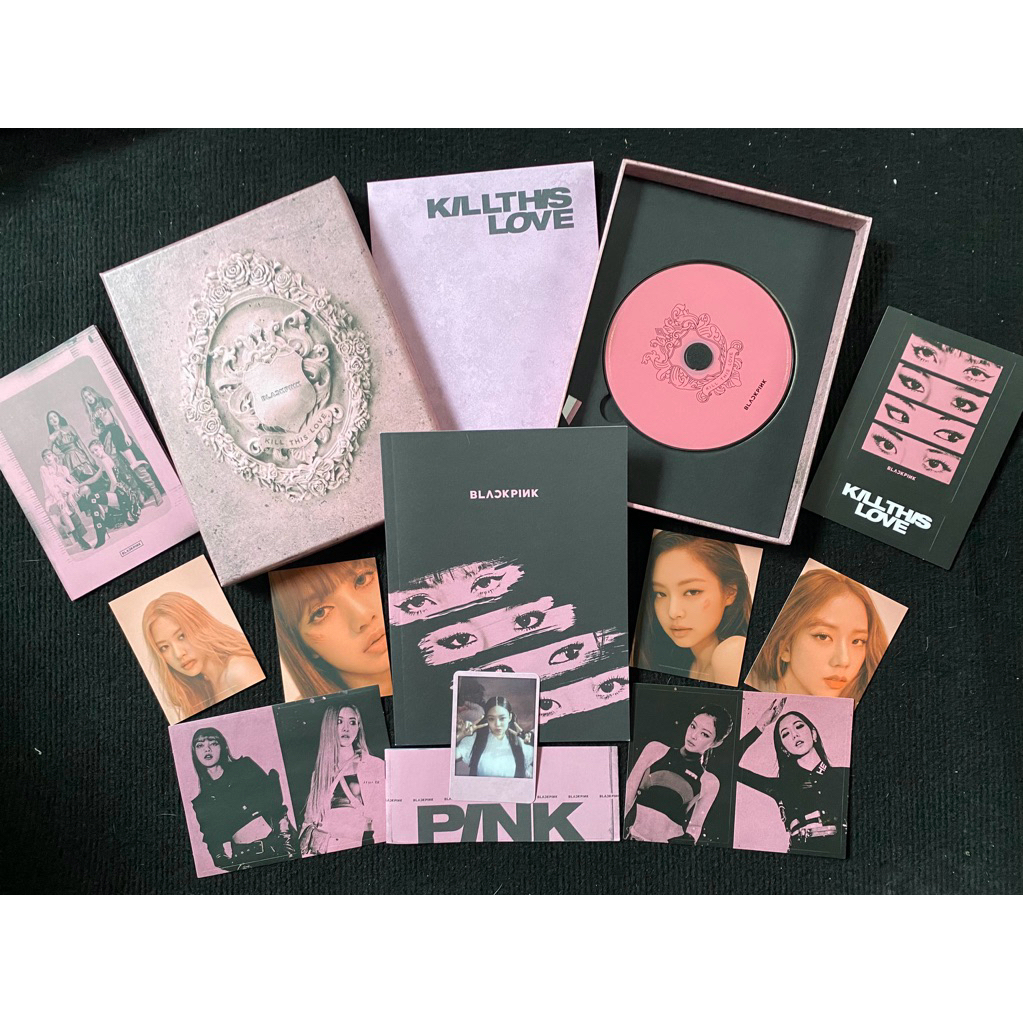 Blackpink album Kill this love đã khui seal gồm set postcard cd