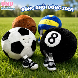 Quả Bóng Đá/ Chuyền/Bida/Rổ Nhồi Bông Size Lớn, Tròn Trịa, Căng Phồng, Quà Tặng Sinh Nhật Ý Nghĩa