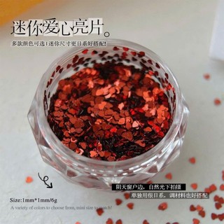 set phụ kiện trang trí nail hình ngôi sao, trái tìm, nhũ màu sắc