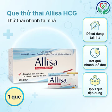 Que thử thai Allisa HCG phát hiện thai sớm, thử thai nhanh tại nhà – Hộp 1 que