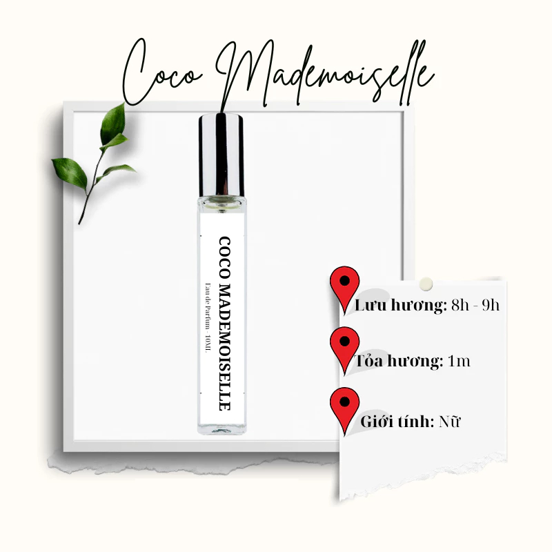 Nước hoa nữ Coco Mademoiselle EDP | Nước hoa nữ phong cách Gợi cảm , Quyến rũ , Sang trọng