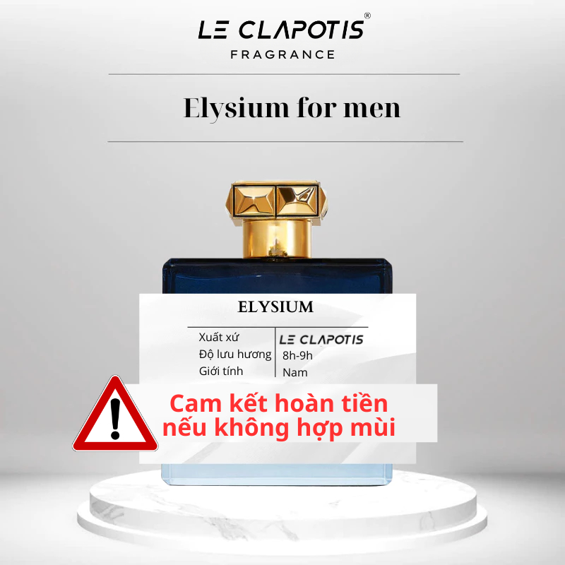 Nước hoa nam Elysium mùi hương Đẳng cấp, mạnh mẽ dung tích 10ml