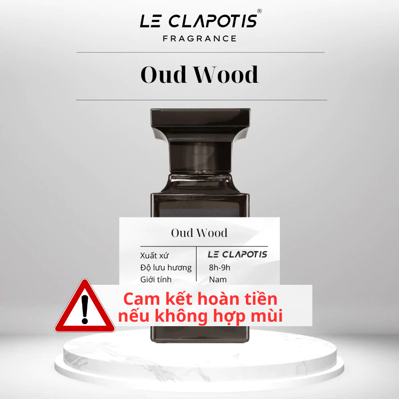 Nước hoa nam Oud Wood mùi hương Sang trọng, Quyến rũ dung tích 10ml