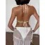 2Soonsumff Set bikini 3 mảnh buộc dây kèm chấn váy ren dáng dài sexy, bộ đồ bơi cao cấp cho nữ
