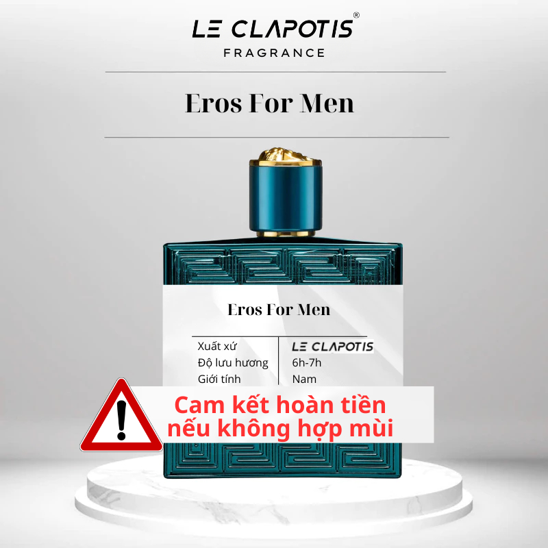 Nước hoa Nam Eros For Men EDT dung tích 10ml hương Nam tính, Gợi cảm, Thu hút