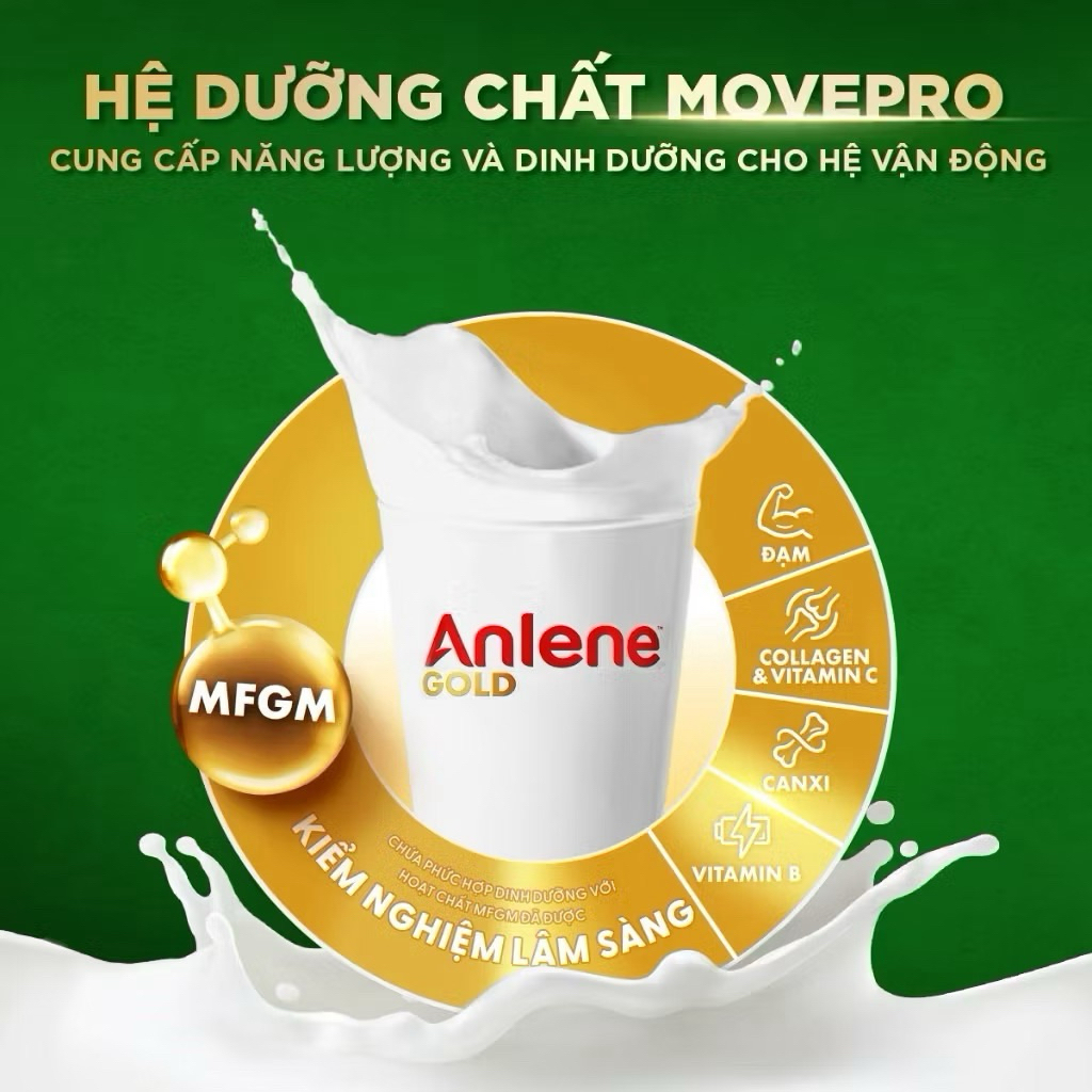 Sữa Bột Anlene Gold Hương Vani Lon 800g.