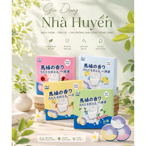 Hộp viên thả bồn vệ sinh 🌈FREESHIP🌈1 hộp 4 viên làm sạch siêu thơm