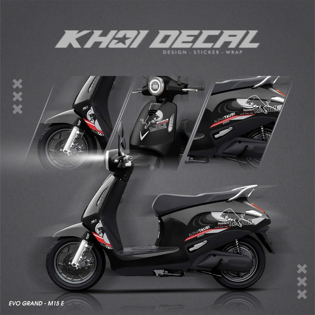 Tem xe điện Evo Grand decal cao cấp
