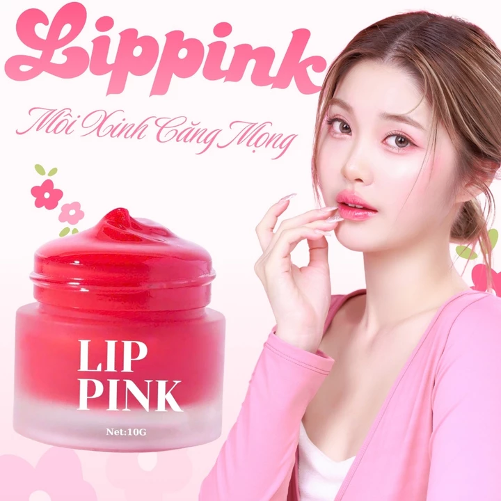 Serum hồng môi khử thâm Lipp 10ml - Dưỡng môi hồng căng bóng tự nhiên, giảm thâm môi, khô môi nứt nẻ nhanh chóng synkiss
