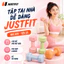 Tạ tay JUSTFIT 1KG 1.5KG 2KG 3KG bọc nhựa cao cấp, tập gym yoga tại nhà chống trơn chống lăn