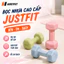 Tạ tay JUSTFIT 1KG 1.5KG 2KG 3KG bọc nhựa cao cấp, tập gym yoga tại nhà chống trơn chống lăn