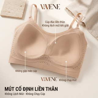 Áo lót su không gọng đệm liền VAVENE AL032, áo ngực tàng hình mỏng 1cm mát lạnh thông hơi, mỏng nhẹ thoải mái