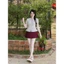 Set Bộ Nữ Áo Xô Hoa Nổi Cổ V Chiết Eo Dáng Peplum Mix Chân Váy Chấm Bi Mango Có Lót Trong Cá Tính
