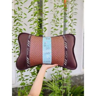 Gối Ngủ Mây Tre Mát Mẻ Mùa Hè, Gối Ngủ Điều Hoà Massage Giúp Thoáng Khí, Thư Giãn Mát Lạnh NLC