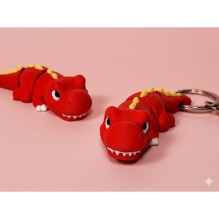 {Móc khoá} Flexi Khủng Long T-Rex nhỏ xinh siêu ngầu in 3D-Treo balo, túi xách, chìa khoá ấn tượng