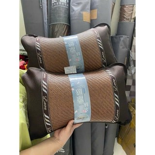 Gối Ngủ Mây Tre Mát Mẻ Mùa Hè, Gối Ngủ Điều Hoà Massage Giúp Thoáng Khí, Thư Giãn Mát Lạnh NLC