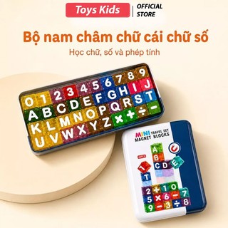Bộ Xếp Hình Nam Châm Chữ Và Số Cho Bé 40PCS Đồ Chơi Giáo Dục