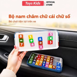 Bộ Xếp Hình Nam Châm Chữ Và Số Cho Bé 40PCS Đồ Chơi Giáo Dục