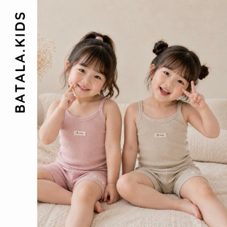 Bộ đồ mùa hè cho bé BATALA KIDS, SET ÁO HAI DÂY QUẦN LEGGING ĐÙI TAG HELLO KITTY cho bé gái từ 1- 6tuổi