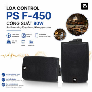 Loa Treo Tường Control PS F-450 Công Xuất 80W Treo Tường, Dùng Trong Phòng Nghe Nhạc, Phòng Trà, Quán Cafe, Hát Karaoke