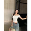 Áo Thun Nữ Trễ Vai Ôm Body Họa Tiết Ngôi Sao Tay Ngắn Dáng Croptop Cá Tính