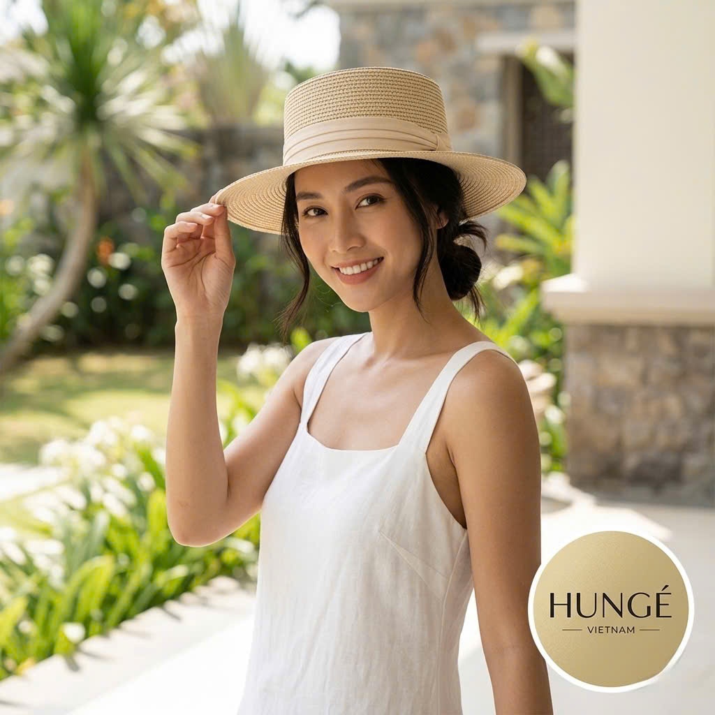 Mũ đi biển Nón cói vành nhỏ Che nắng màu sắc tươi trẻ làm đẹp