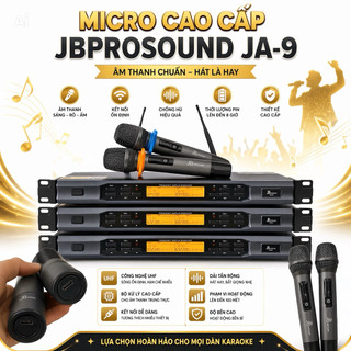 Micro Cao Cấp JBProsound JA-9, Chống Hú Chuyên Cho Karaoke Gia Đình Sân Khấu, Siêu Đẹp Bắt Sóng Xa Đến 100M