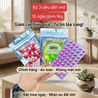 Giảm mỡ cấp tốc Body Slim New sét 3 món giảm cân nhanh hiệu quả 30 ngày