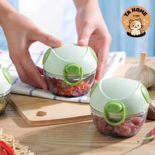Máy Xay Tỏi Ớt Cầm Tay Hình Heo TA HOME STORE - Dụng Cụ Xay Tỏi Ớt Kéo Tay Đa Năng