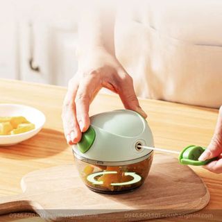 Máy Xay Tỏi Ớt Cầm Tay Hình Heo TA HOME STORE - Dụng Cụ Xay Tỏi Ớt Kéo Tay Đa Năng
