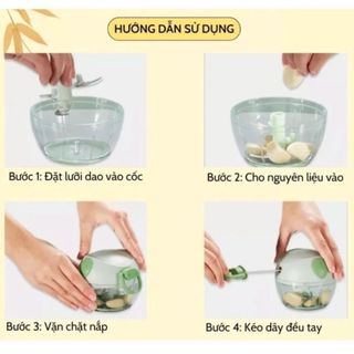 Máy Xay Tỏi Ớt Cầm Tay Hình Heo TA HOME STORE - Dụng Cụ Xay Tỏi Ớt Kéo Tay Đa Năng
